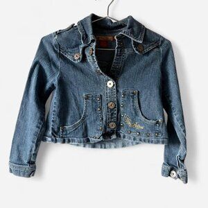 Apple Bottoms Jeans Vintage Girls Size Medium Jacket y2k 2000s